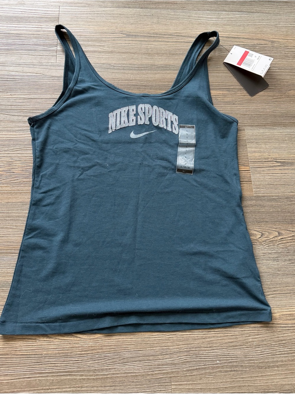 Nike Black Tank Top with White NIKE SPORTS Logo
